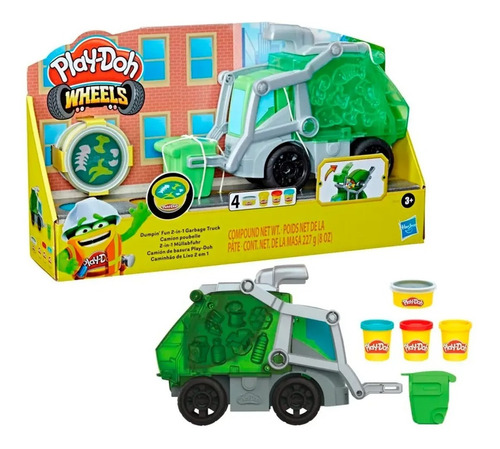 Set De Masas Play Doh Camión De Basura 4pcs Febo