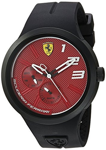 Reloj Ferrari Para Hombre 0830473 Color Negro Correa De