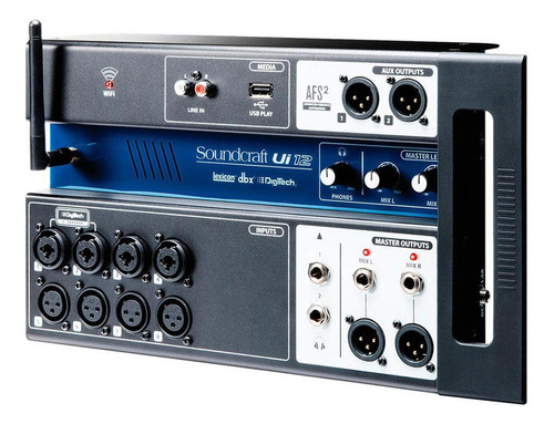 Mezcladora Digital Inalámbrica 12 Canales Ui-12 Soundcraft Color Color Azul Acero