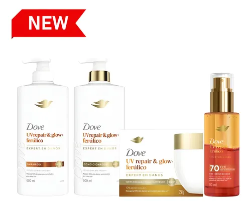 Kit Dove Uv Repair &amp; Glow+ Ferúlico Completo