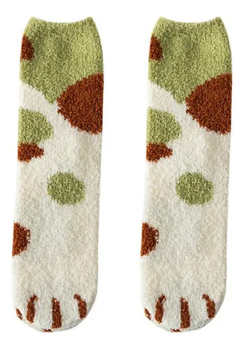 Calcetines Invierno De Felpa Diseño Gato
