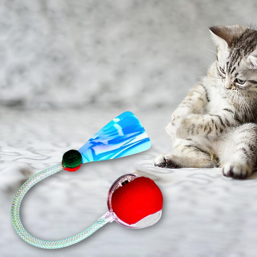 Bola De Brinquedo Interativa Para Gatos, Brinquedo Vermelho