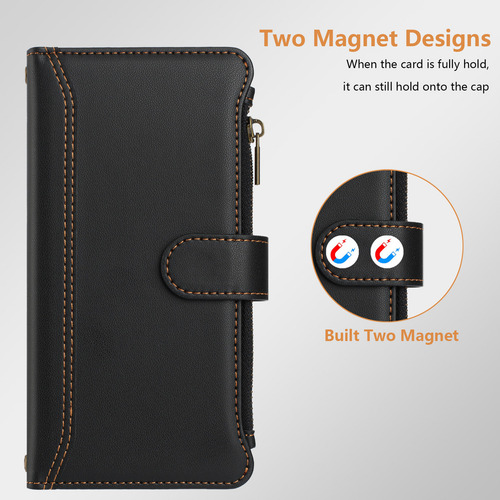 Funda Tipo Cartera Multifuncional De La Serie Umidigi Con Puntales Ajustables Y Correa De Muñeca Desmontable, Ranuras Para Tarjetas
