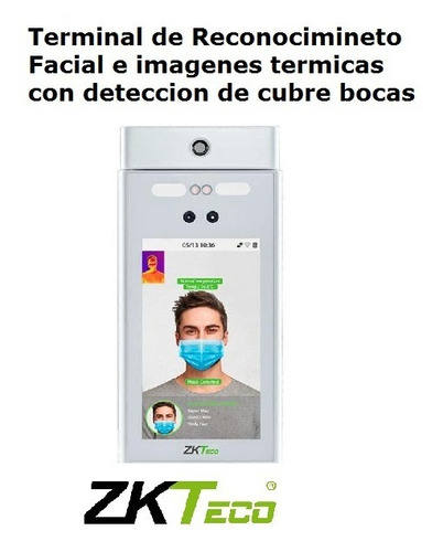 Imagen 4 de 10 de Control De Accesos C/reconoc Facial Imagenes Termicas Zkteco