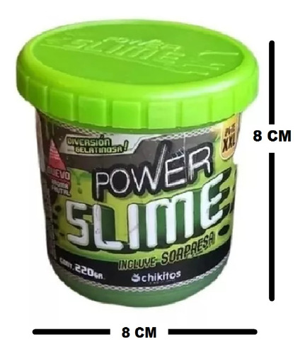 Imagen 3 de 4 de Slime Power Pote 220grs Sorpresa Y Aroma