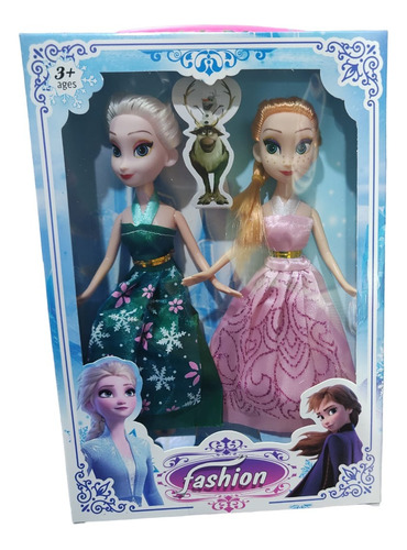 Muñeca Frozen Ana Y Elsa Personajes En Caja X2