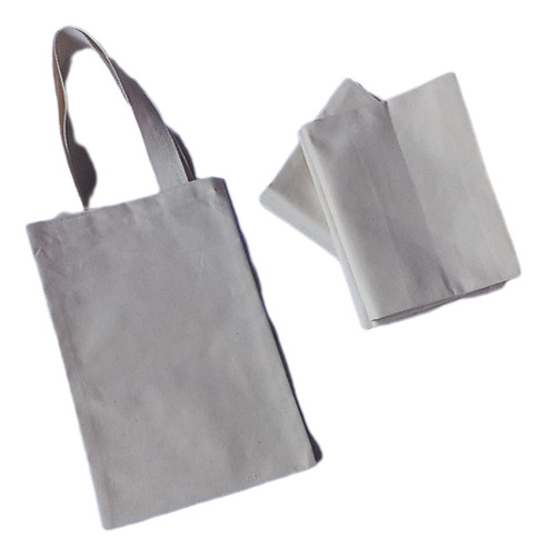 Totebag En Lienzo 100% Algodon 30x20  Pack De 5un