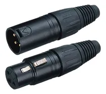 Comprar Conectores Xlr (canon) Hembra & Macho (precio Por El Par)