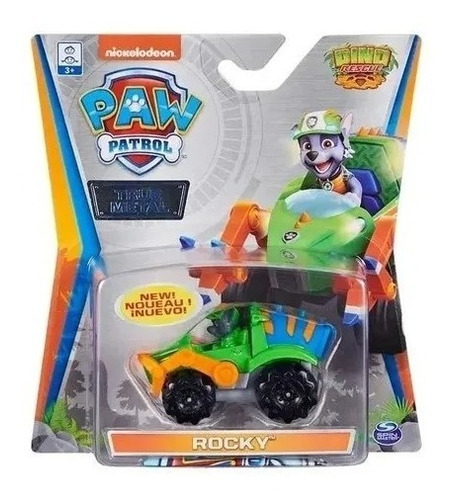 Vehiculos Paw Patrol Dino Rescue Rueda Libre Figura Fija Mca