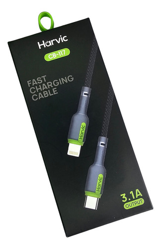 Cable Tipo C A Lightning Compatible Apple  Nylon 1 Metro