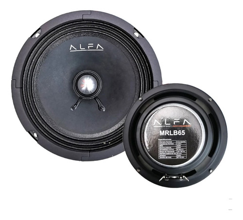 Alfa Medio Rango 6.5 Bala Pza 100w 4ohms Mrlb65