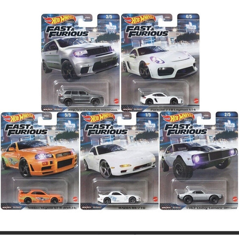 Rapido Y Furioso Set Fast And Furious Mix Hot Wheels Premium