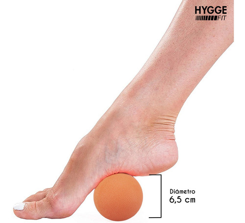Imagen 2 de 10 de Pelota Maciza 6,5cm Masajes Miofasciales Descontracturante