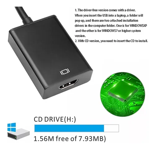 Adaptador Usb A Hdmi 1080p