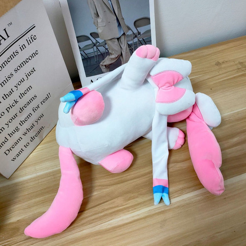 Boneca De Pelúcia Pokémon Eeveelution Sleep Sylveon