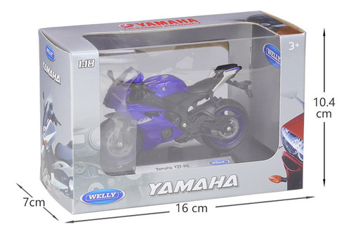 1 M0x Yamaha Yzf R6 Miniatura Metal Motocicleta Design