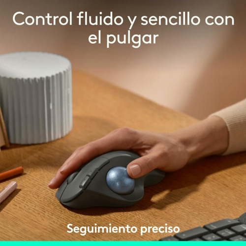 Logitech Ergo M575s Mouse Inalámbrico Con Trackball, Mouse