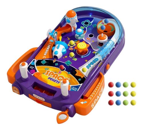 Mesa De Pinball Electrónica Para Niños, Con 52 Bolas