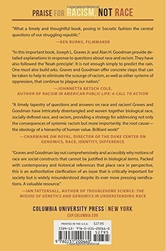 Racism, Not Race Answers To Frequently Asked..., De Graves Jr., Joseph. Editorial Columbia University Press En Inglés