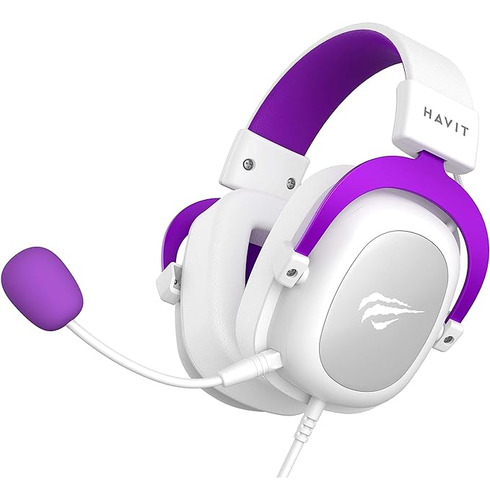 Auriculares Con Diadema Para Videojuegos Havit H2002d Para X Color Violeta