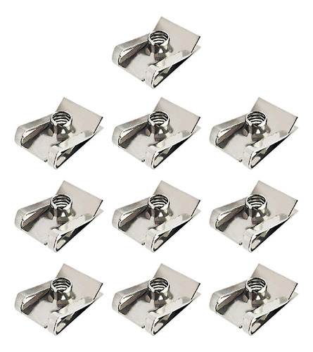 10 Piezas Clips Tipo U Con Rosca Tuerca De Clip Tipo U M8