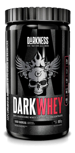 Whey Protein Concentrado Dark Whey 100% Baunilha 900g Darkness