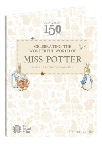 Álbum Beatrix Potter 2016 Com 3 Moedas De 50 Pence