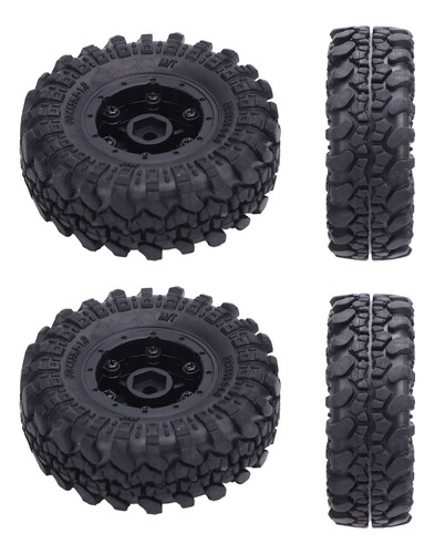 Neumáticos Rc Truck Tire 4 Piezas Para Rueda De Plástico Axi