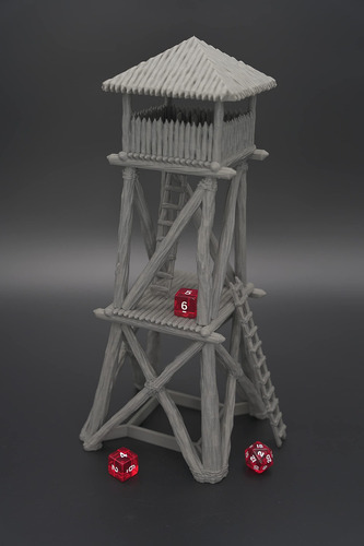 Torre Vikinga 3d Impresa Para Rpg Y Miniaturas 28 Mm