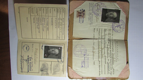 Pos Ww2 1945 2 *kennkarte Documento Identificación Aleman I1