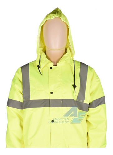 Campera Parka Alta Visibilidad Impermeable Talles Xxl Xxxl