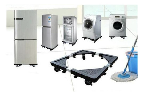 Base Móvil Multifuncional Con 4 Ruedas Ajustables Para