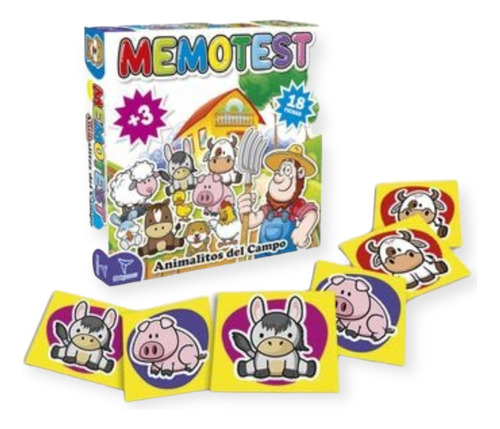 Juego De Mesa Memoria Toto Games Animalitos De Campo