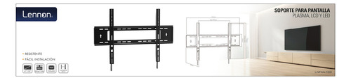 Soporte Tv Lennon Ln-fm47100 Vesa Max 900x600 -80kg 47-100´´ Color Negro