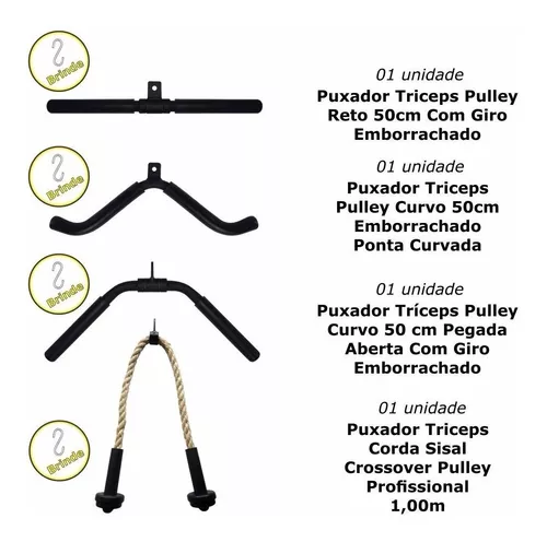 Agachamento Sumô + Puxador Barra Triceps Biceps Pulley Reto