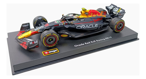 Fórmula One Checo Pérez Rb 19, Escala 1:43, Burago, 13cms