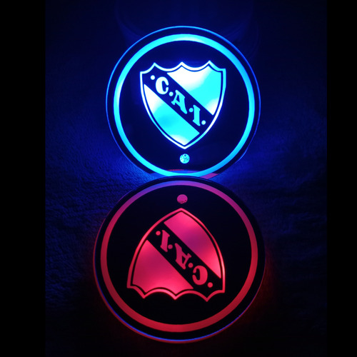 Posa Vasos Rgb Personalizado Logo Clubes De Futbol Argentino Independiente Bordó