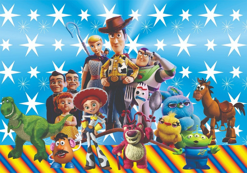 Imagem 2 de 5 de Kit Painel Poli Banner E Displays Toy Story