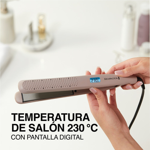 Plancha Alisador De Pelo Remington Humedo O Seco S27a Sensor Rosa