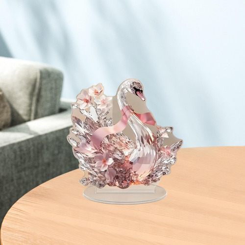 Adorno De Decoración De Animales Acrílicos 2d Plano Cisne