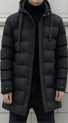 General Chamarra Térmica Informal Para Hombre Con Gorro Lige