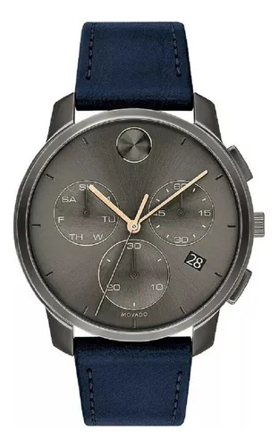 Movado Bold Thin Men s Swiss Qtz Chrono Stainless Steel And
