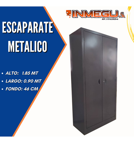 Escaparate Metálico Con Entrepaños Graduables