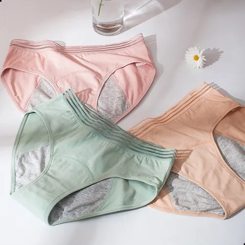Panty Menstrual Cintura Alta Panties 3capas Cómodo Calzones