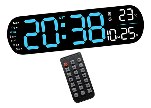 Reloj Despertador Digital, Configuración De Alarma Azul