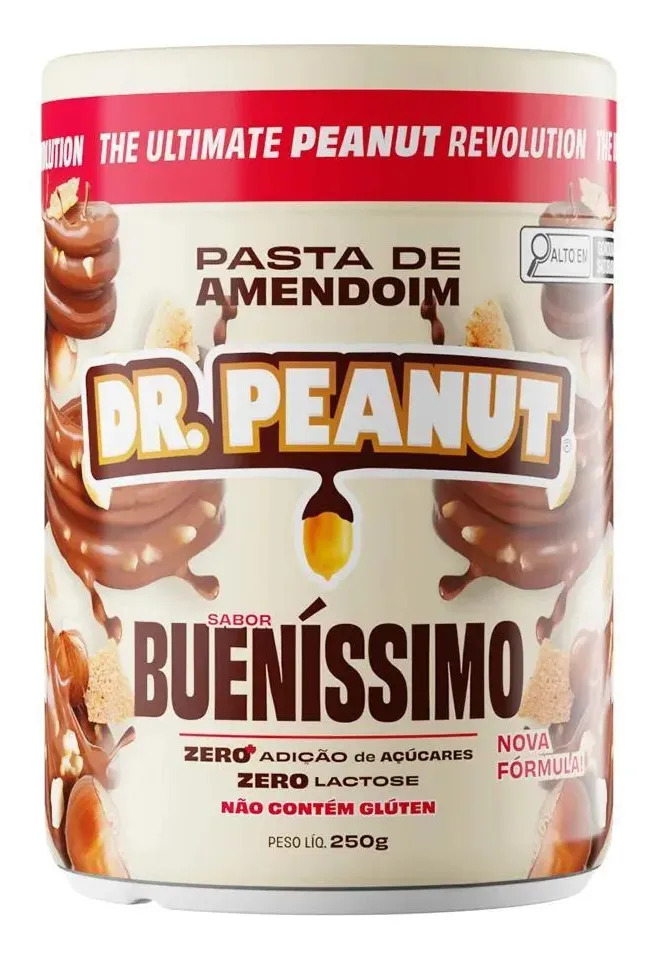 Dr. Peanut Pro: Pasta Amendoim + Whey 250g Sabor Chocolate