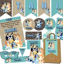 Comprar Kit Imprimible Candy Bar Bluey 100% Editable Powerpoint