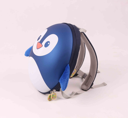 Mochila Animales Pingüino Azul Con Correa Para Niños
