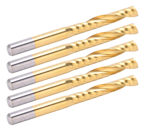 Juego De Fresas Cnc Router Bit, 5 Piezas, Brocas En Espiral