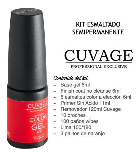 Imagen 2 de 6 de Kit Inicial X 15u Manicuria Esmlates Semipermanente Led/ Uv